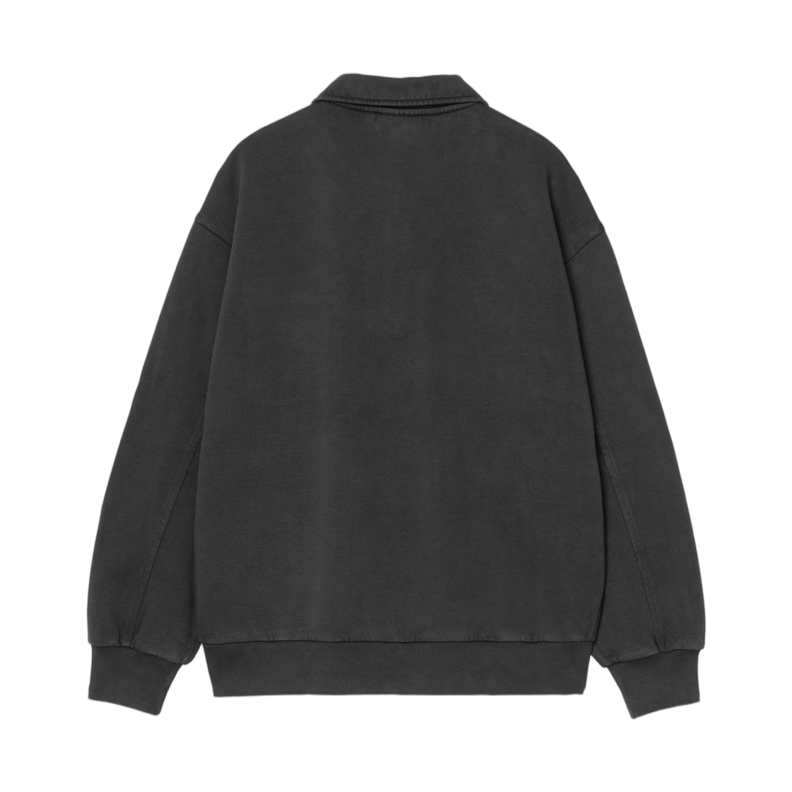 칼하트 WIP 하프 집 디트로이트 스웨트셔츠 블랙 스톤 워시드(Carhartt WIP Half Zip Detroit Sweatshirt Black Stone Washed) - 2