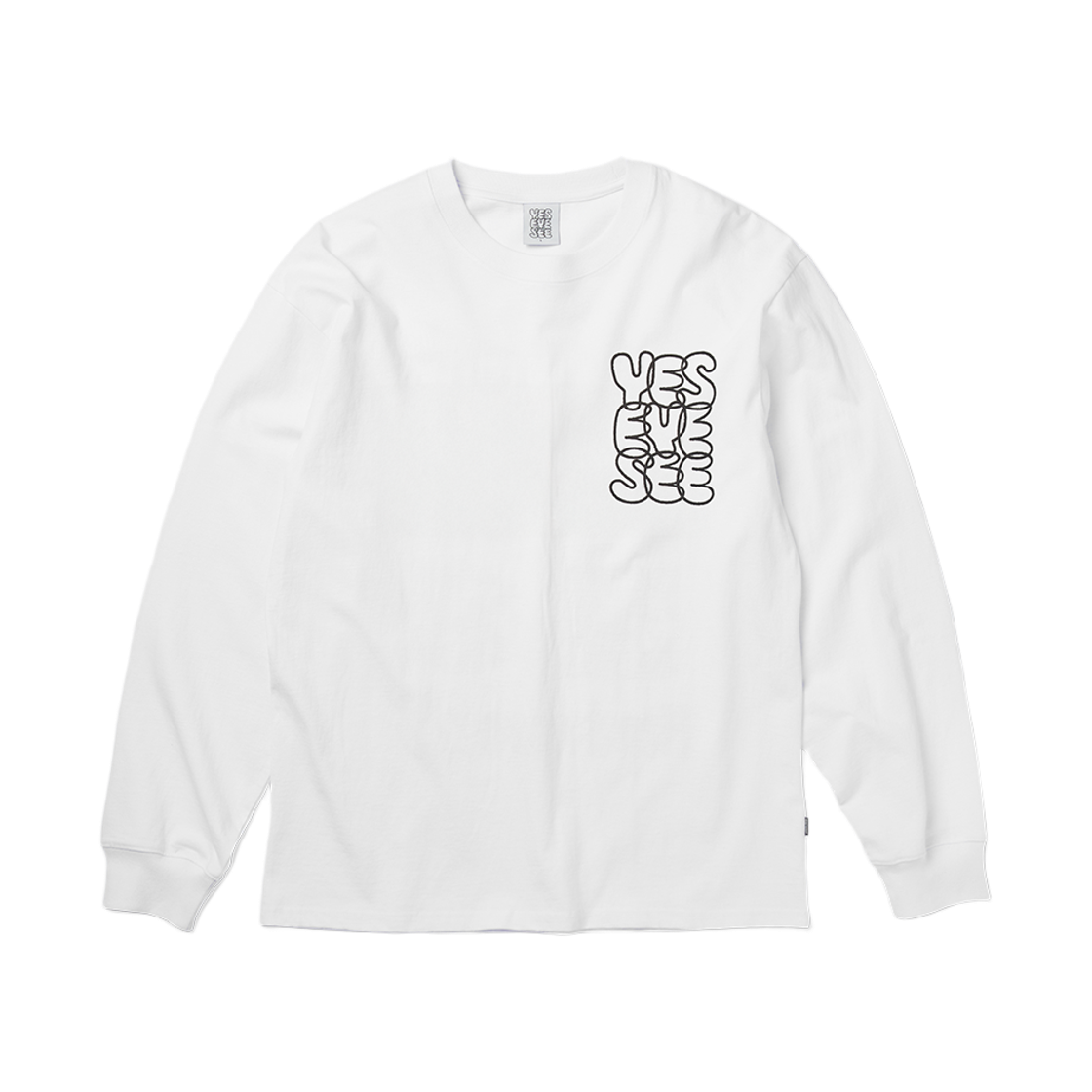 [더블적립] 예스아이씨 씨로고 롱슬리브 화이트