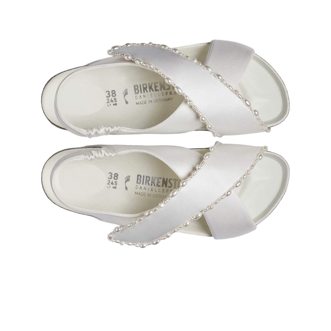 (W) 버켄스탁 x 다니엘 프랑켈 툴룸 펄 화이트 - 내로우((W) Birkenstock x Danielle Frankel Tulum Pearl White - Narrow) - 2