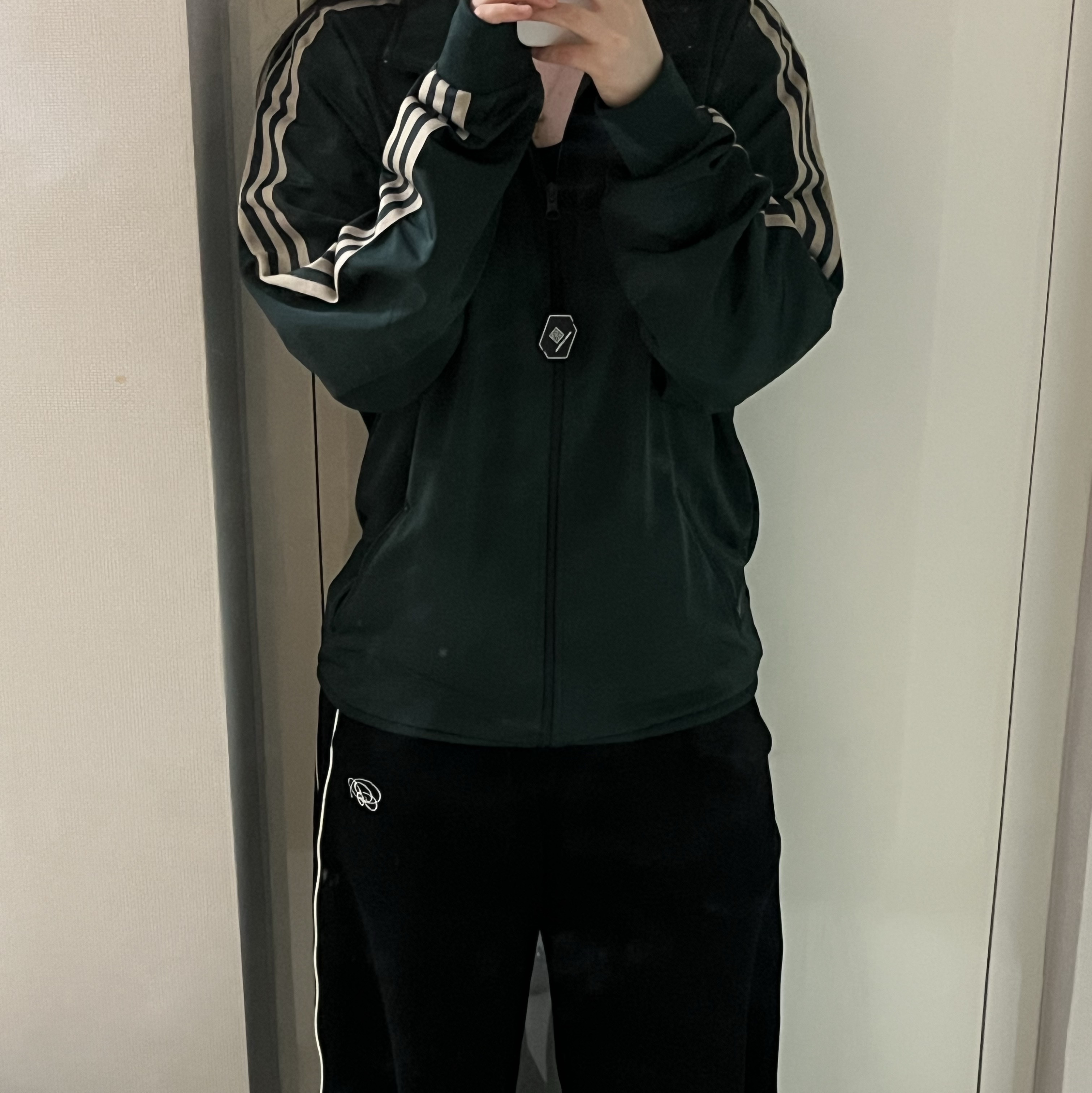 Adidas Originals Beckenbauer Track Jacket Shadow Green - KR Sizing 착용 스타일