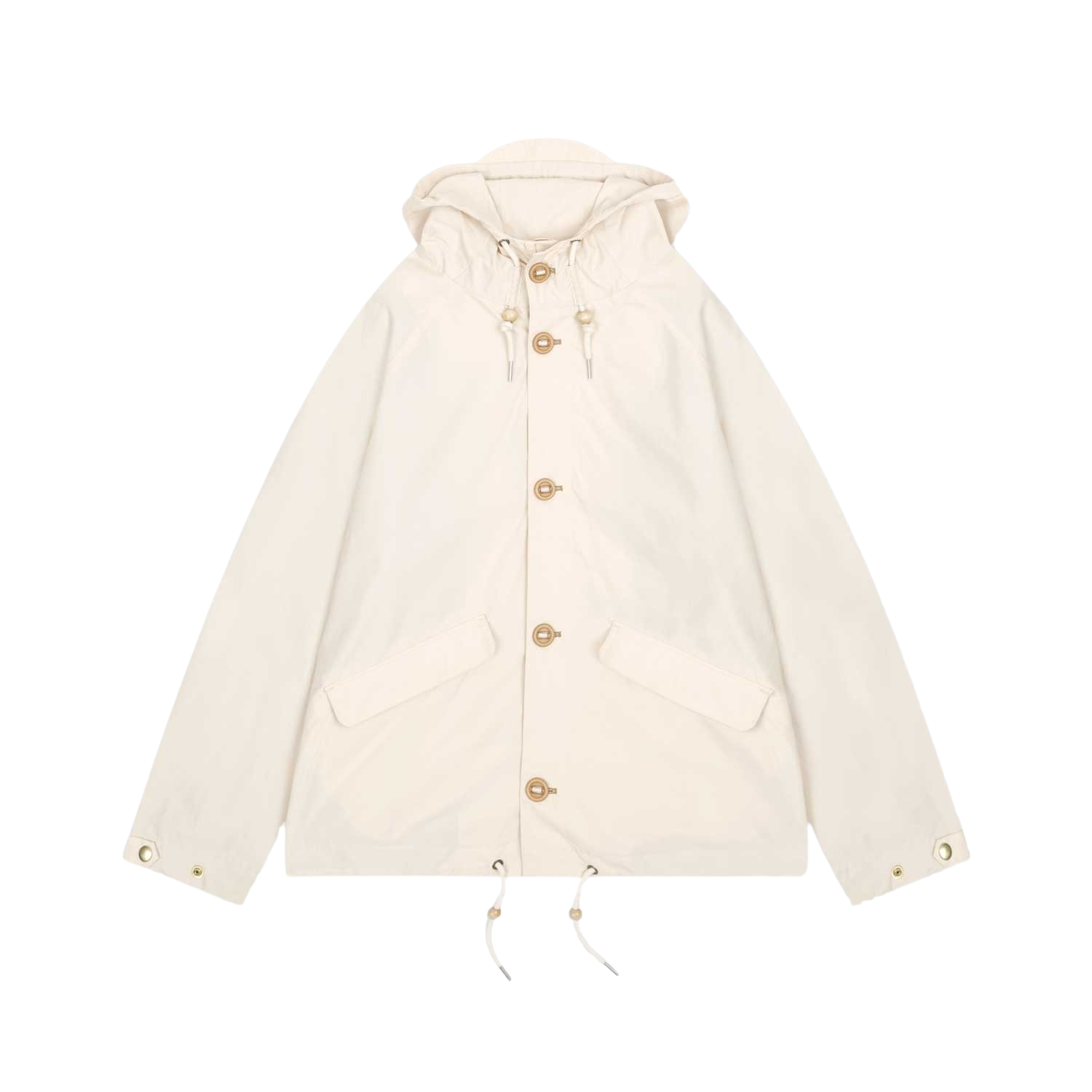 사파리스팟 저니 슬롯 버튼 윈드브레이커 크림(Safarispot Journey Slot Button Windbreaker Cream)