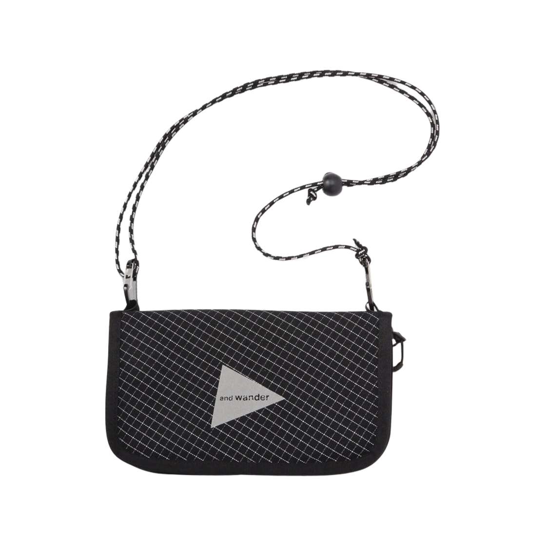 앤드 원더 리플렉티브 립 파우치 블랙(And Wander Reflective Rip Pouch Black)