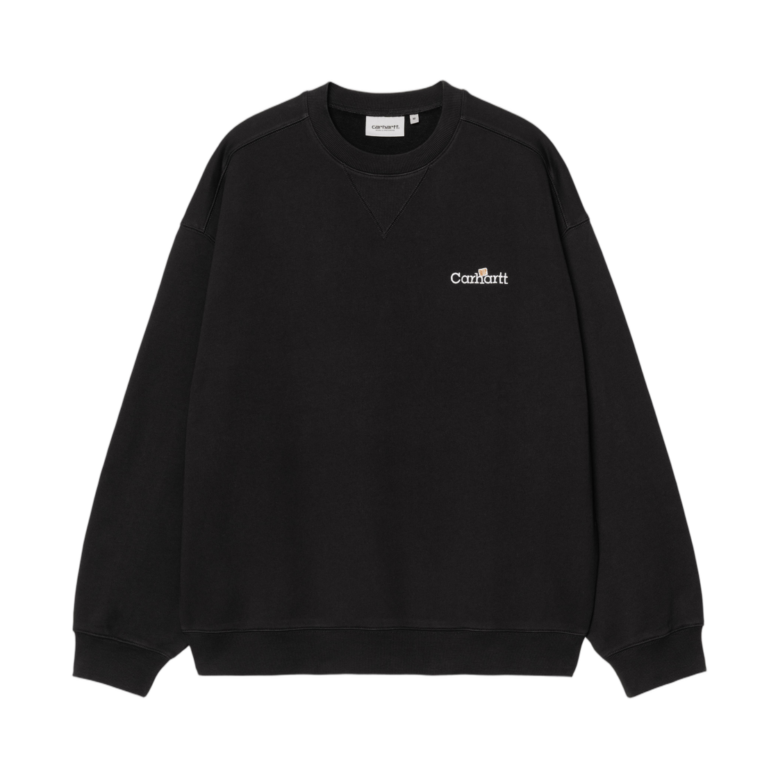 칼하트 WIP WIP 라벨 스웨트셔츠 블랙(Carhartt WIP WIP Label Sweatshirt Black)