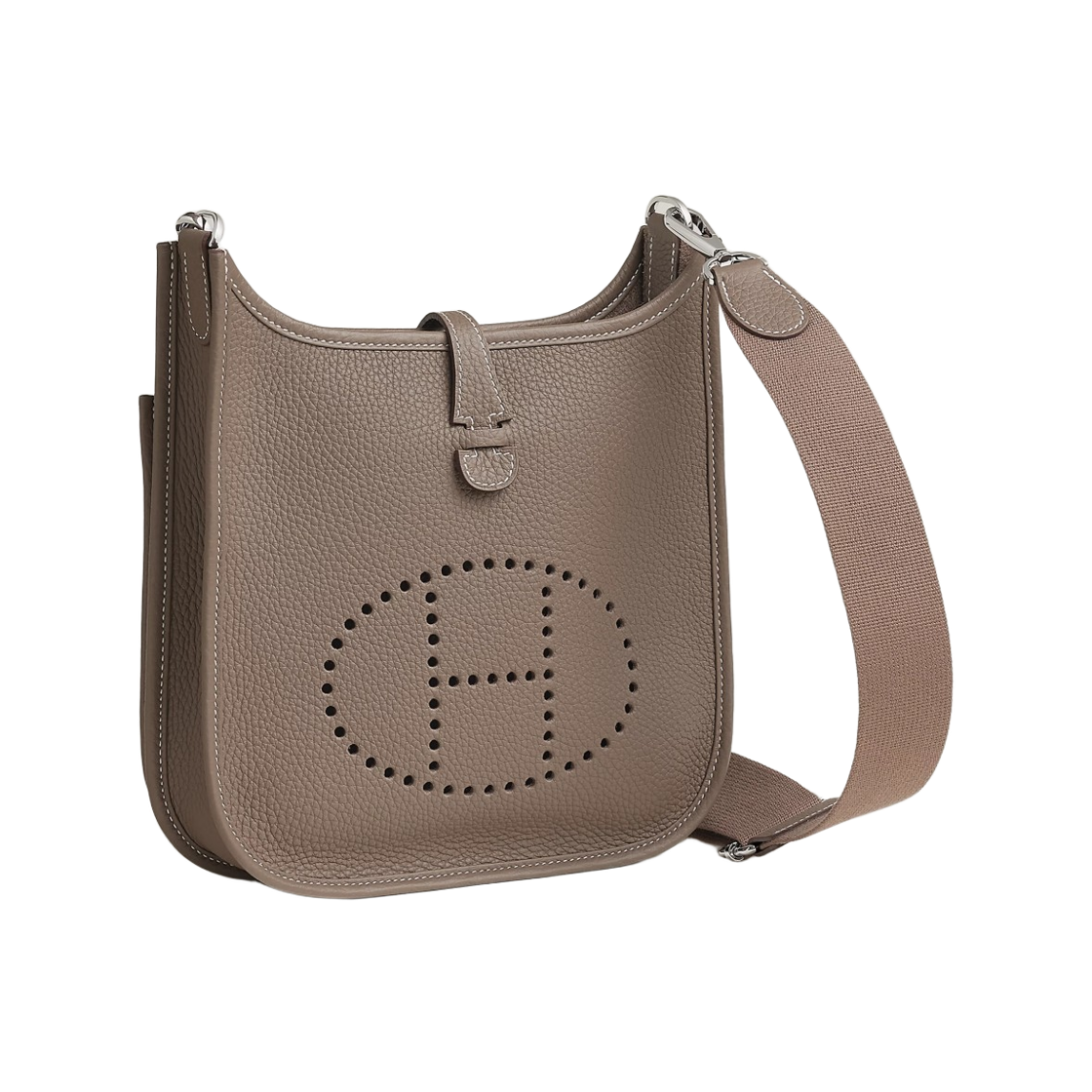 에르메스 에블린 23 포쉐 III 백 클레망스 & 팔라듐 하드웨어 에뚜쁘(Hermes Evelyne 23 Poche III Bag Clemence & Palladium Etoupe) - 2