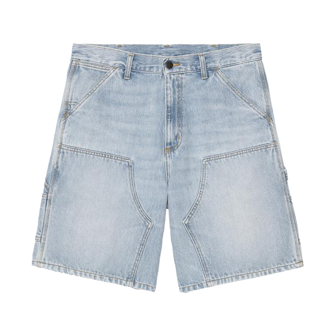 칼하트 WIP 더블 니 쇼츠 블루 원 블리치드(Carhartt WIP Double Knee Short Blue Worn Bleached) - 2