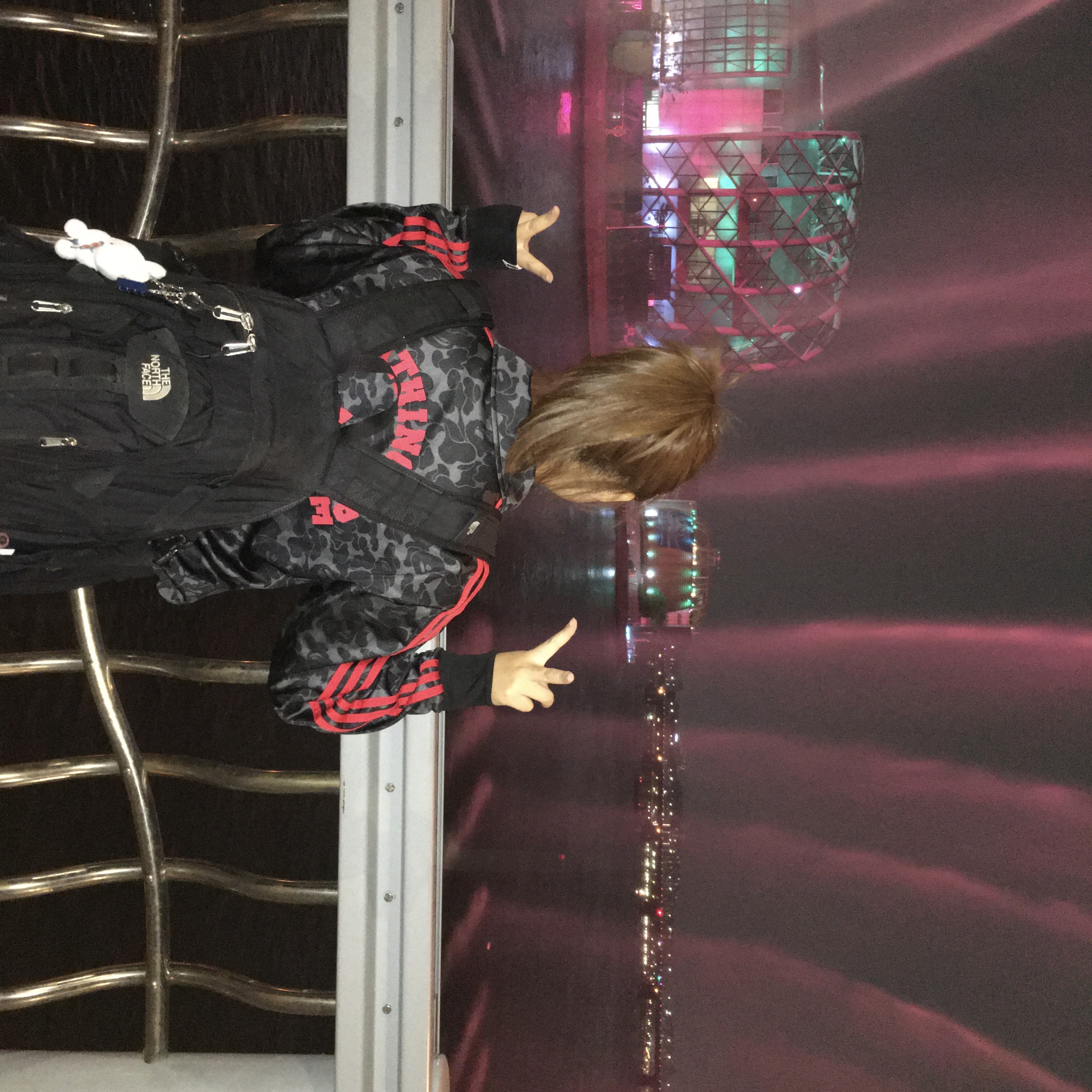 Adidas x BAPE Allover Print Track Top Black - KR Sizing, The North Face Big Shot Black 착용 스타일