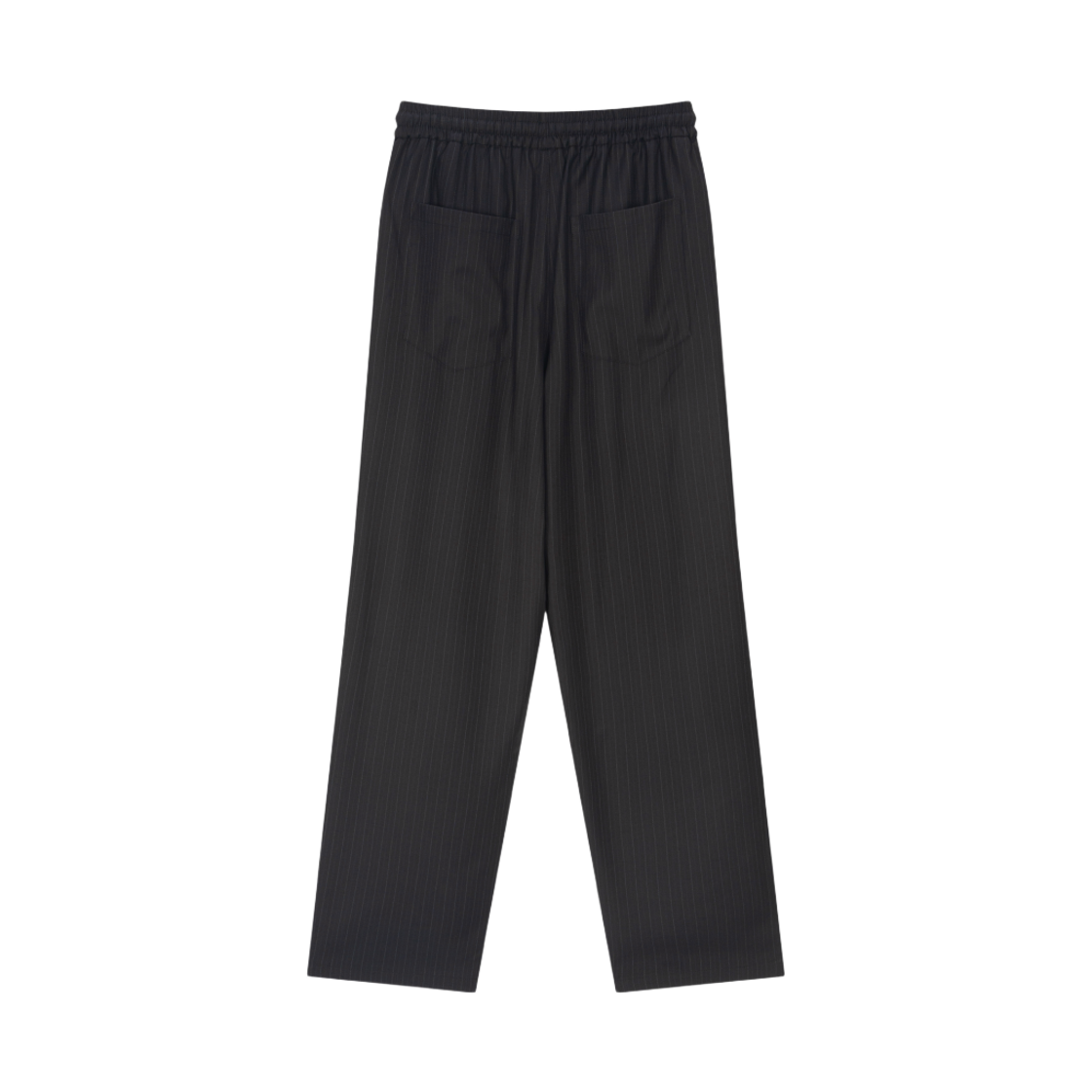 호노 리포트 릴렉스드 밴딩 트라우저 블랙 스트라이프(Hono Report Relaxed Banding Trousers Black Stripe) - 2