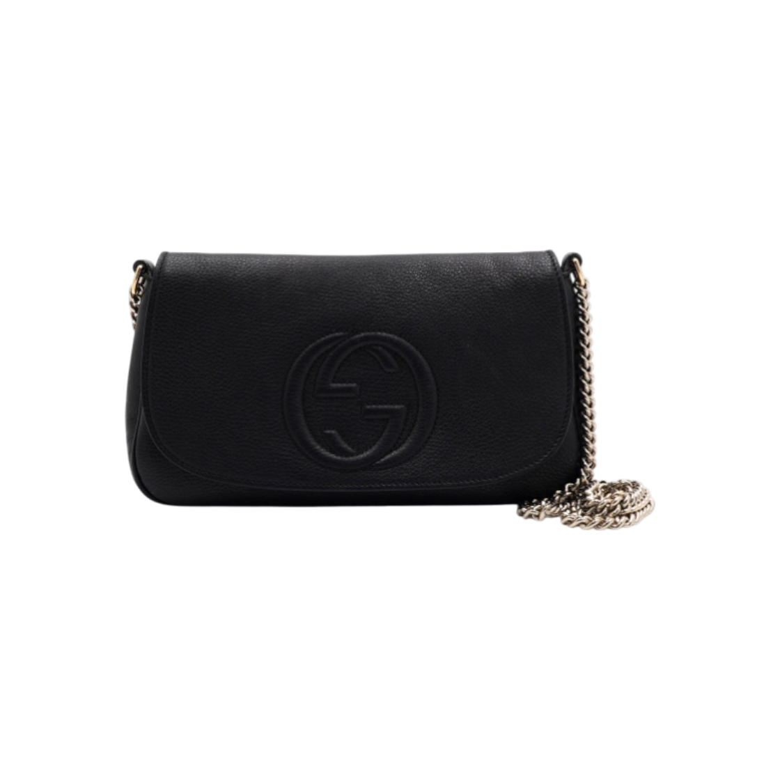 구찌 336752 블랙 레더 소호 골드메탈 체인 숄더백 겸 크로스백aa61137(Gucci Soho Black Leather Chain Shoulder Bag with Gold Metal Details) - 1