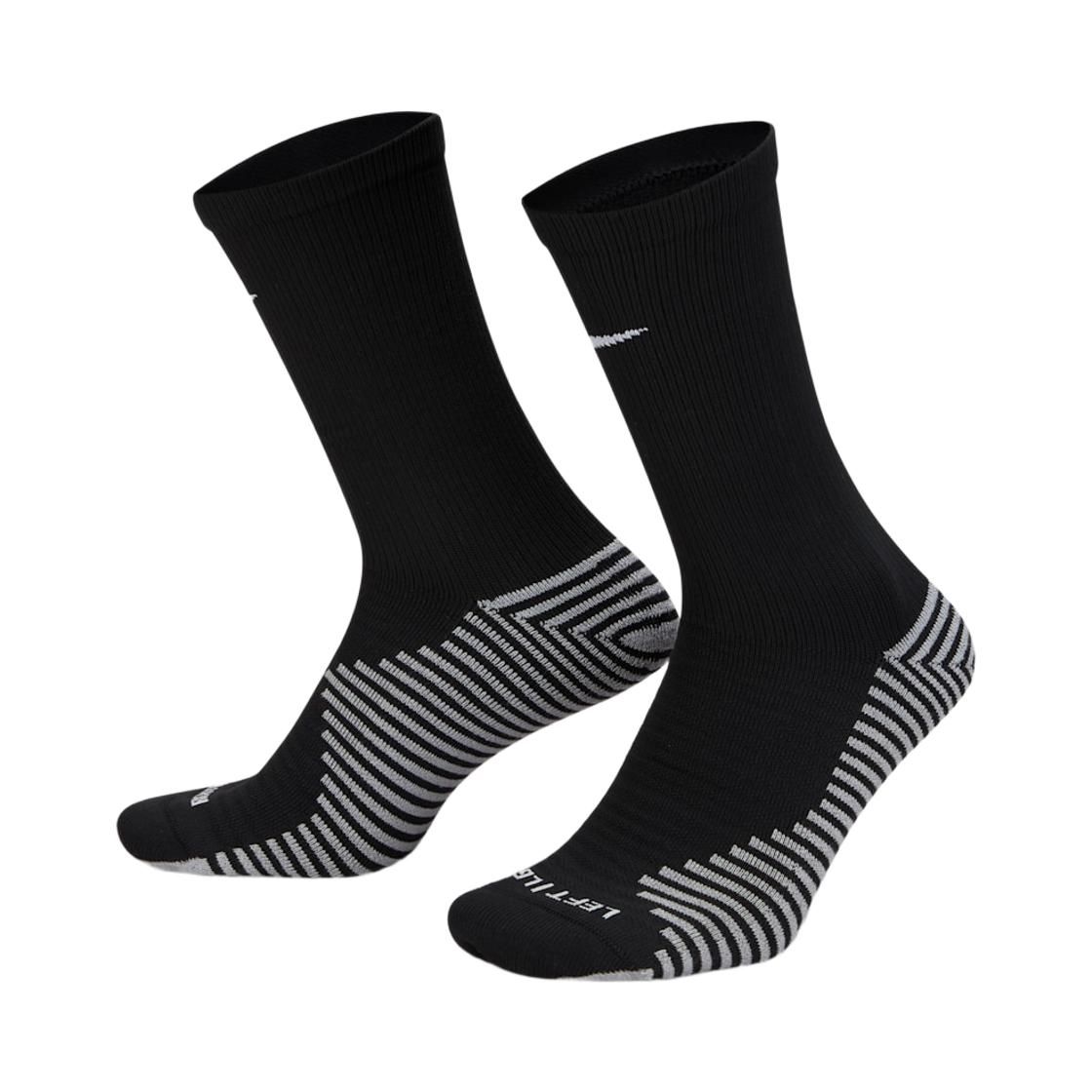 DH6620-010 Nike Strike Football Crew Socks Black White (Korean Ver.)