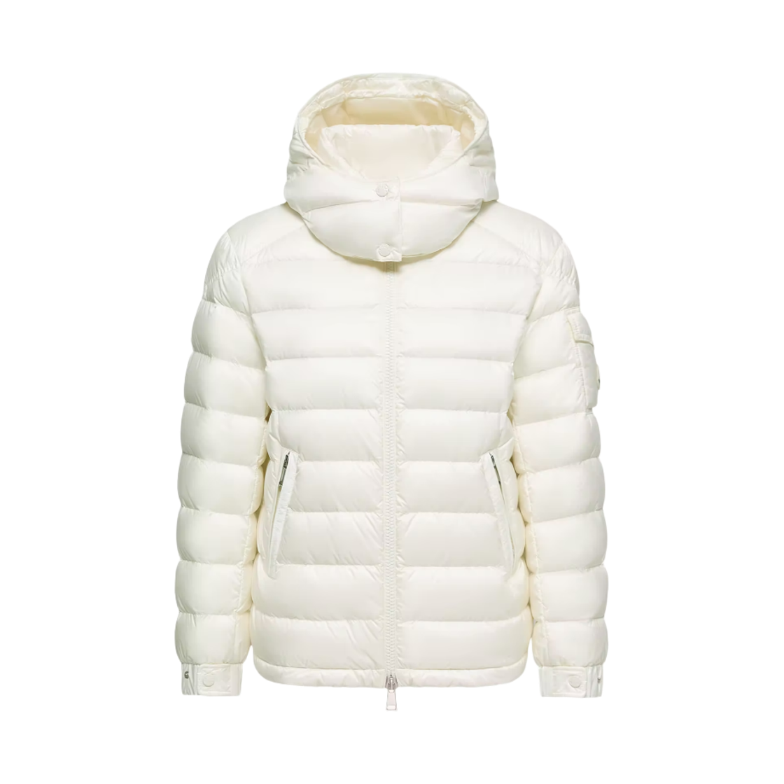 (W) 몽클레르 달레스 후드 쇼트 다운 자켓 화이트 - 26SS((W) Moncler Dalles Hooded Short Down Jacket White - 26SS) - 1
