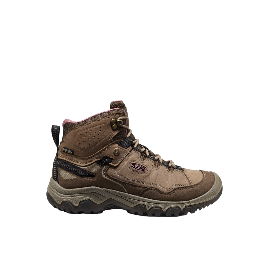 (W) 킨 타기 4 와이드 워터프루프 하이킹 부츠 브린들 노스탈지아 로즈((W) Keen Targhee IV Wide Waterproof Hiking Boot Brindle Nostalgia Rose) - 1