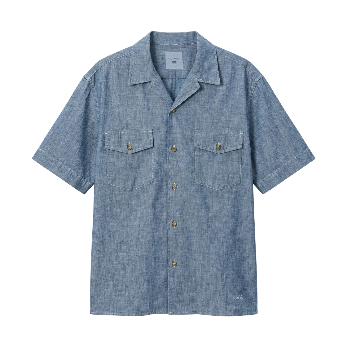 유니클로 x JW 앤더슨 샴브레이 오버사이즈 셔츠 블루(Uniqlo x JW Anderson Chambray Oversized Shirt Blue) - 1