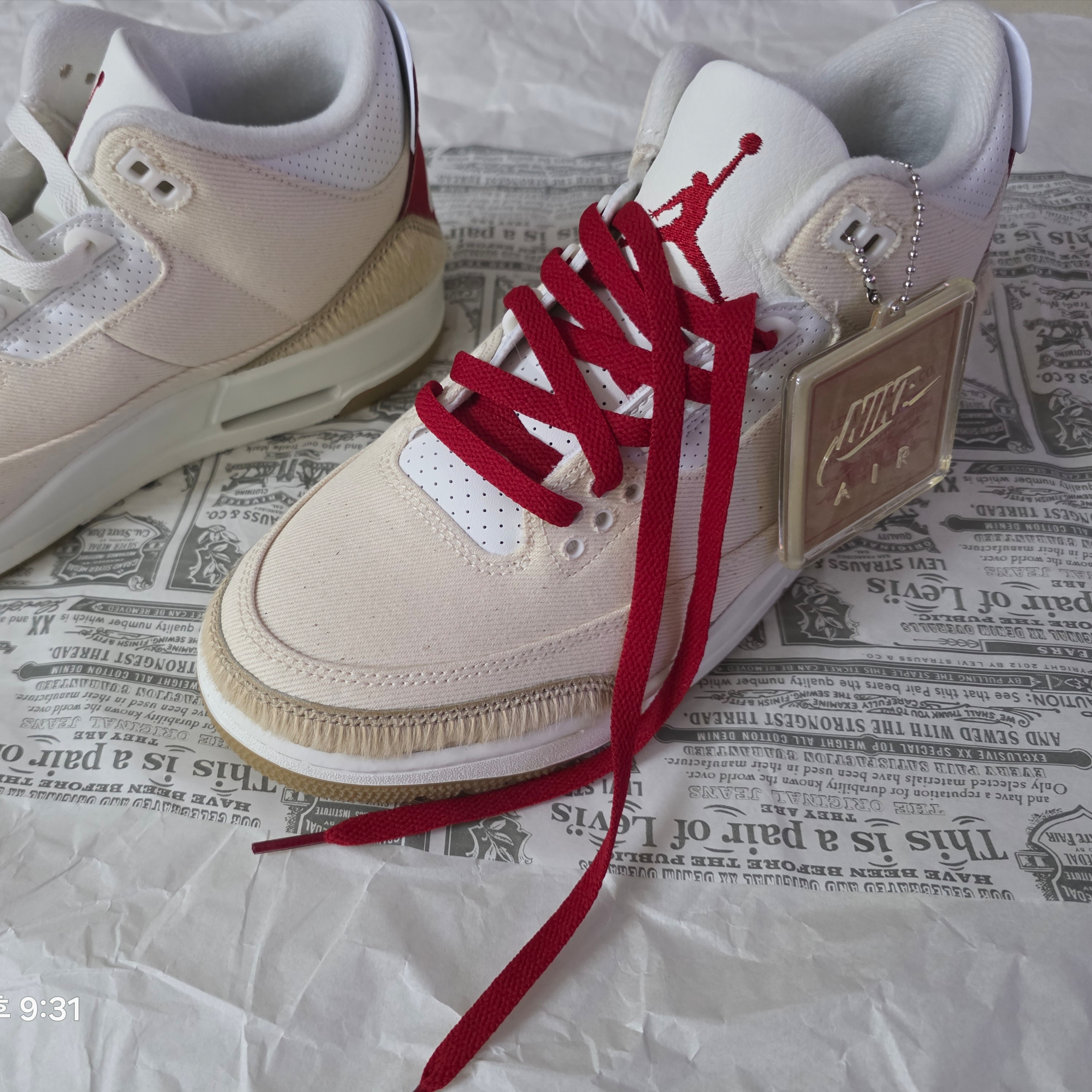 Jordan 3 x Levi’s Ecru Denim 착용 스타일