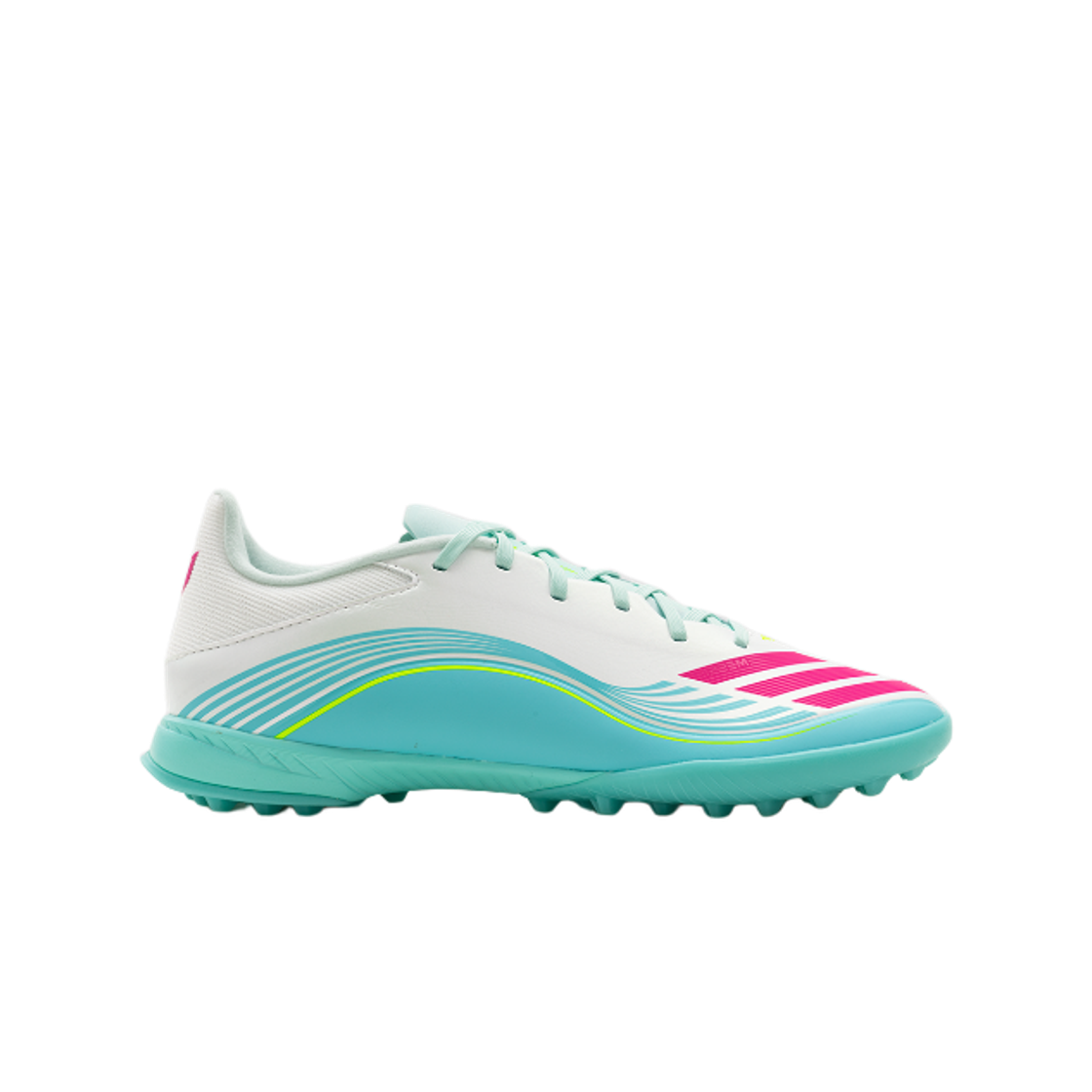 아디다스 F50 메시 리그 TF 클라우드 화이트 루시드 핑크(Adidas F50 Messi League TF Cloud White Lucid Pink)