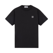 Stone Island 2100026 Organic Cotton Jersey Slim Fit T-Shirt with Compass Patch Black - 26SS