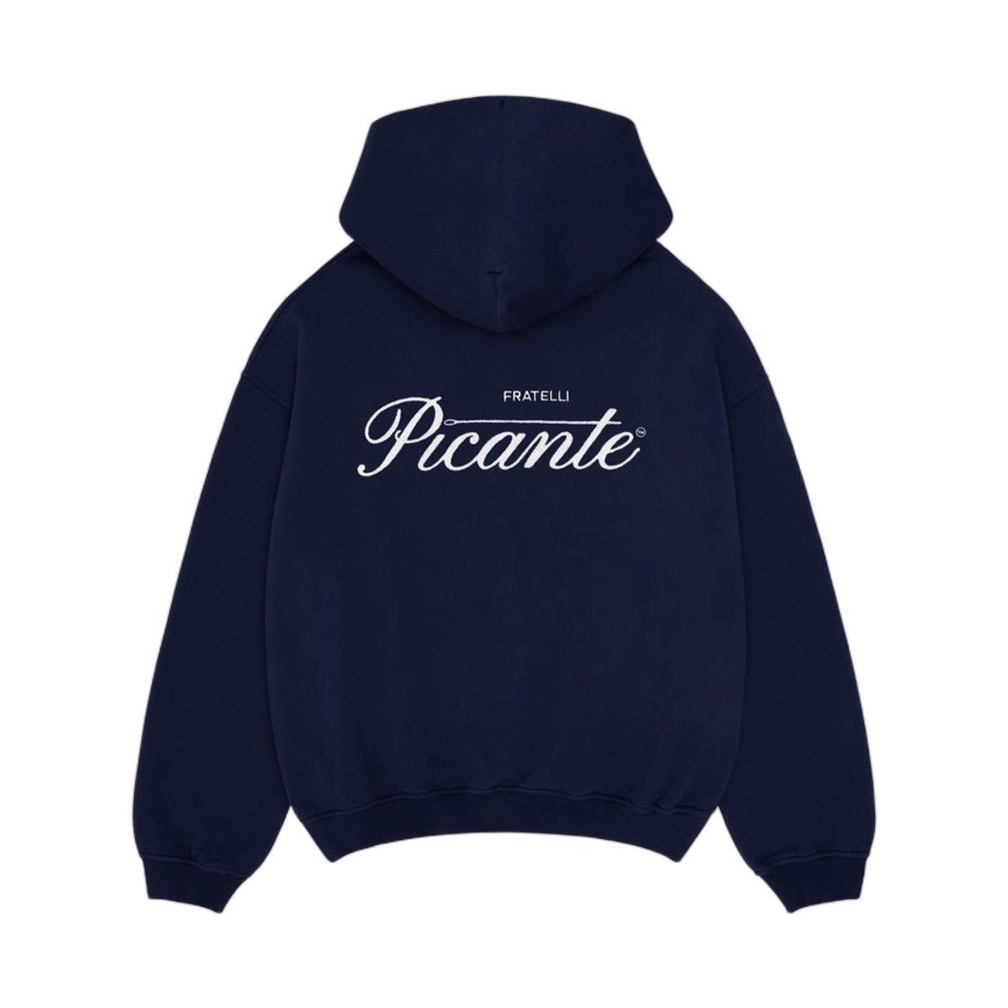 피칸테 테일러 체인 스티치 후드 네이비(Picante Tailor Chain Stitch Hoodie Navy)