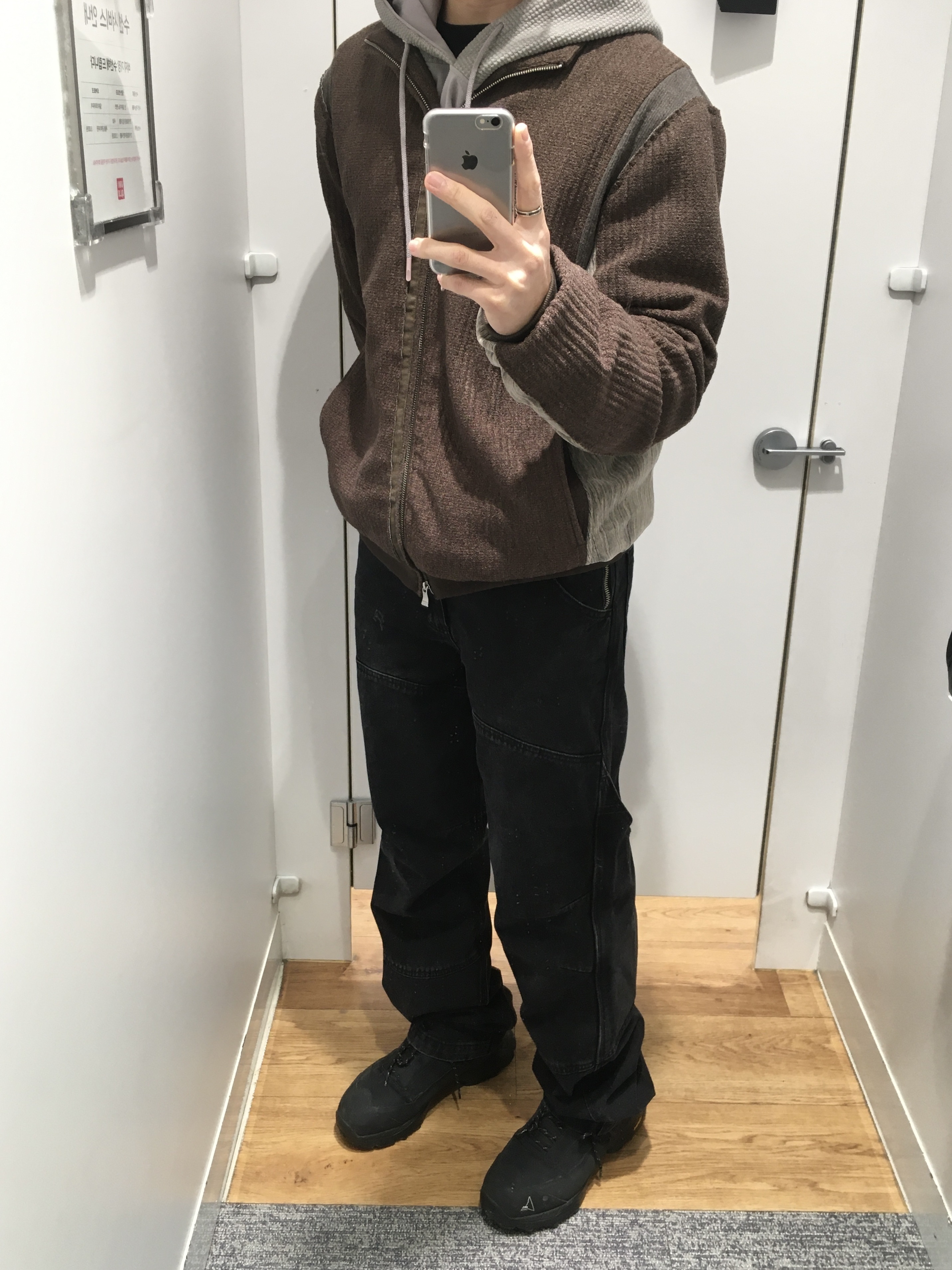 Roa Hiking Katharina Black, Xlim EP.8 01 Jersey Dark Brown 착용 스타일 - 2