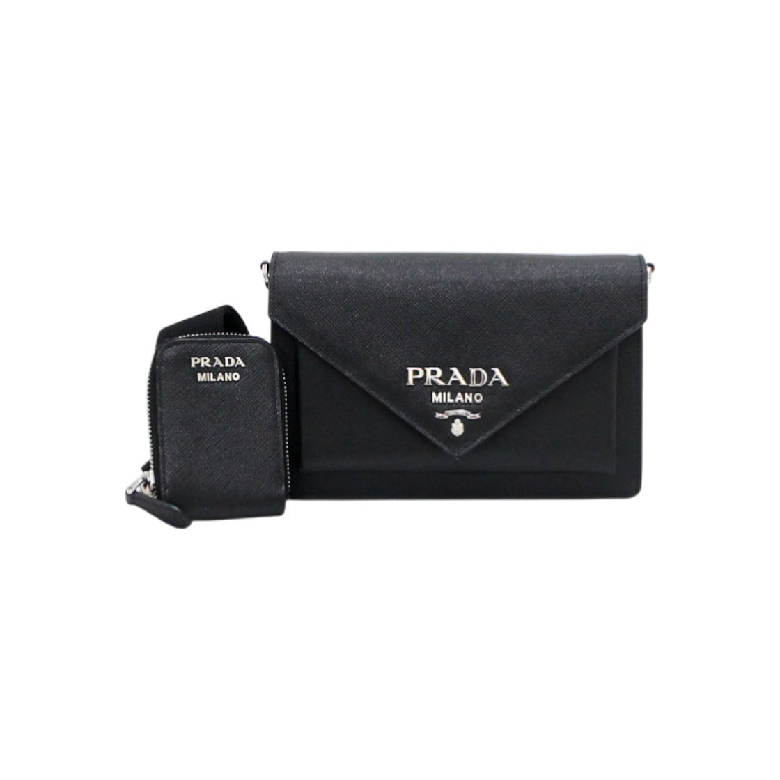 ITUIHO2AMGAA Prada Saffiano Mini Envelope Crossbody Bag