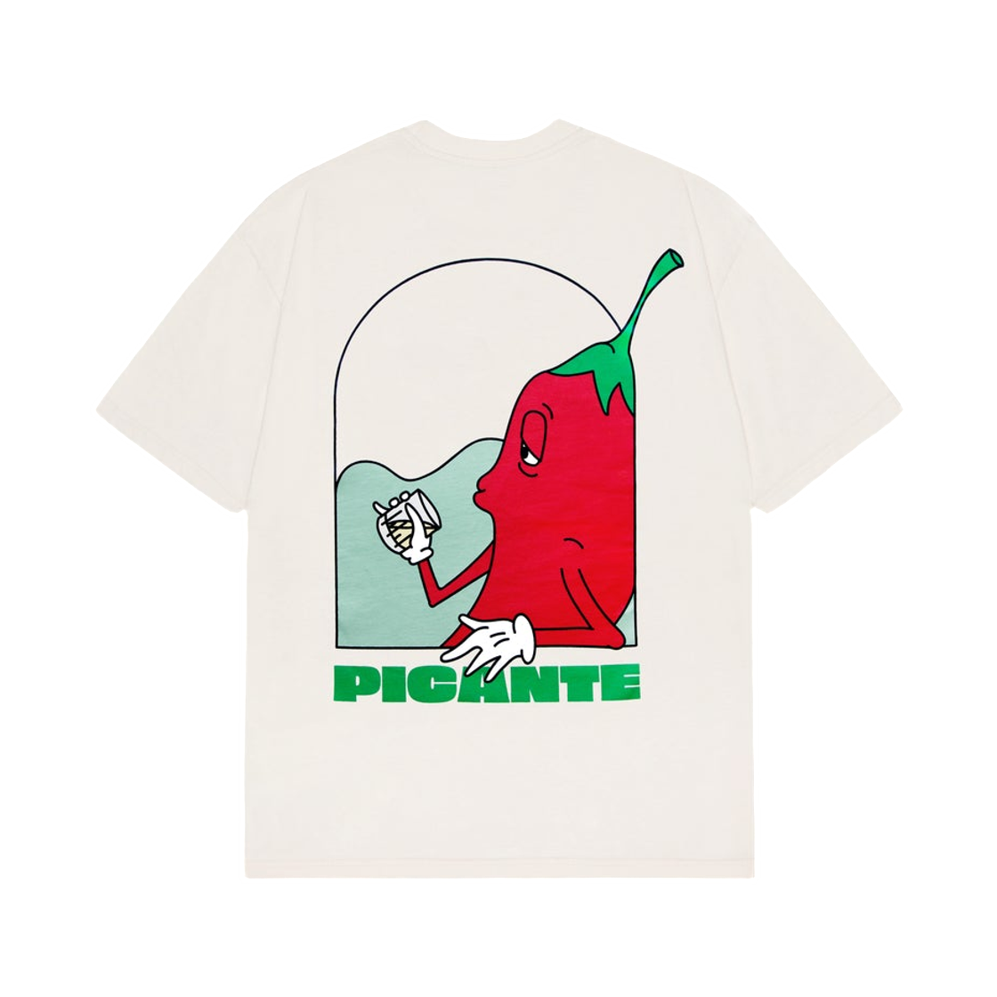 피칸테 찰리 더 칠리 오버사이즈 티셔츠 아이보리(Picante Charlie The Chilli Oversized T-Shirt Ivory)