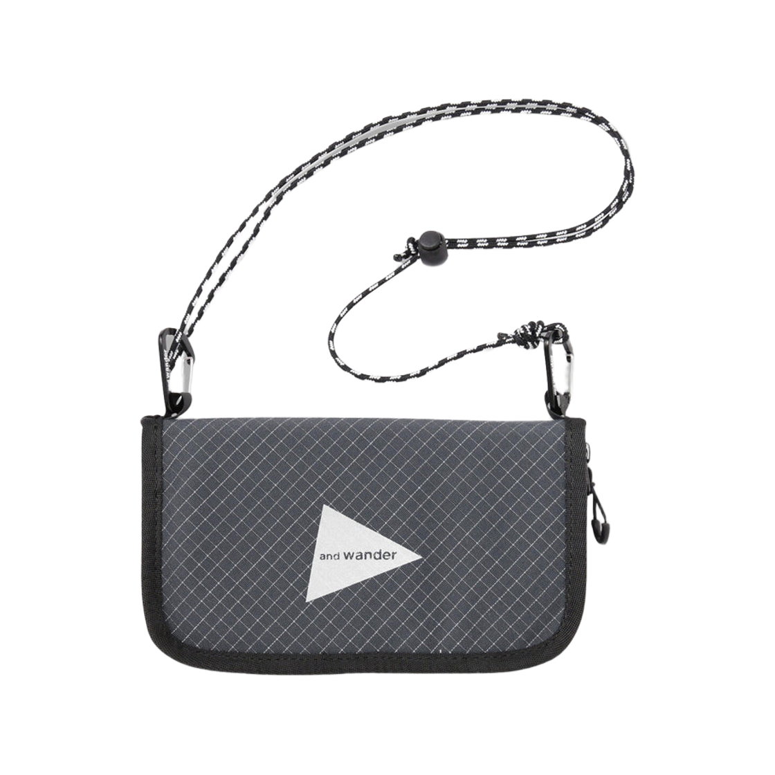 5742987147 And Wander Reflective Rip Pouch Charcoal
