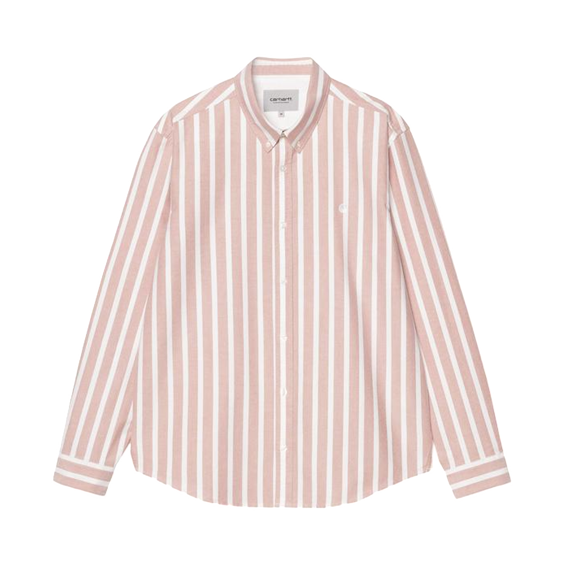 I036198-3JD-XX Carhartt WIP L/S Deven Shirt Deven Stripe Oxide Red White