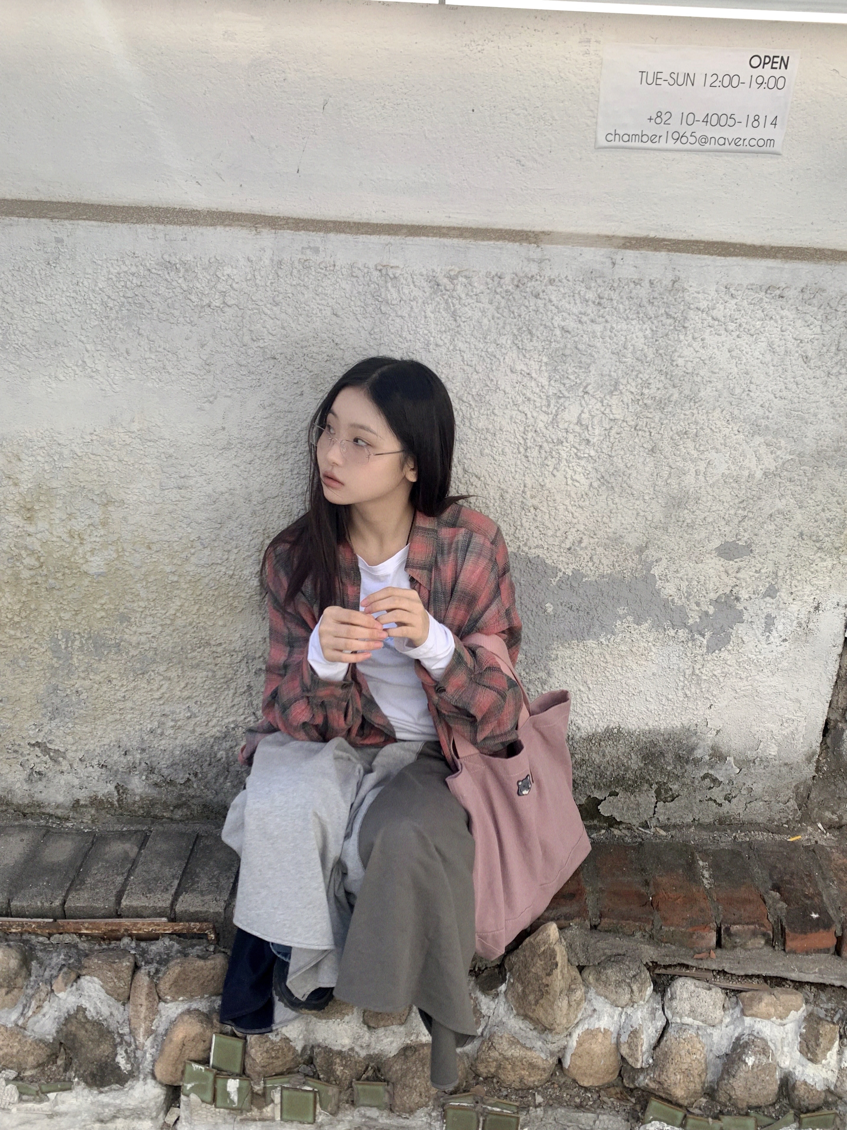 Our Legacy Borrowed Shirt Big Lumbercheck Print, New Balance 410v5 Black - 2E Wide 착용 스타일 - 1