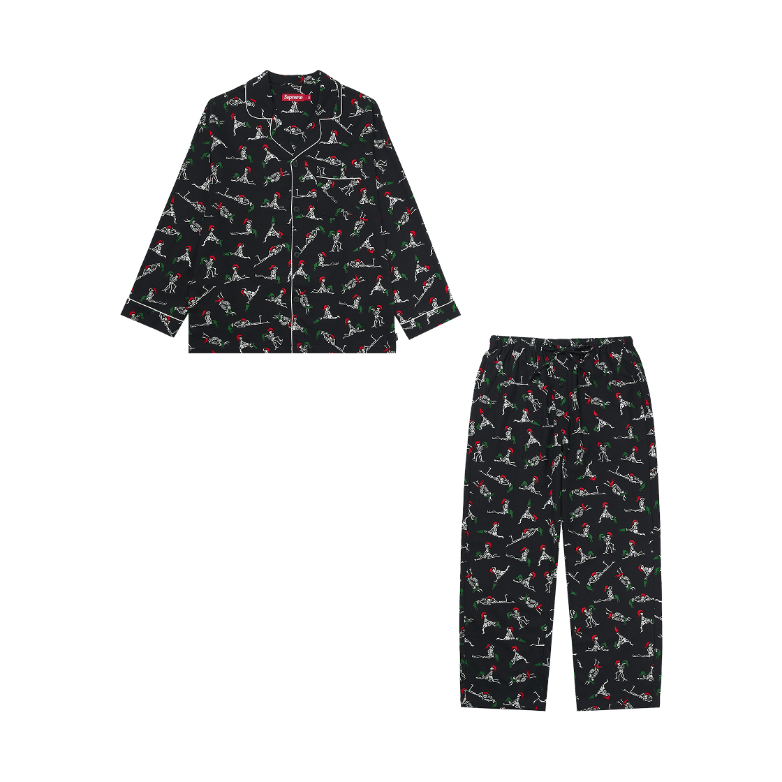 슈프림 홀리데이 파자마 세트 블랙 - 25FW