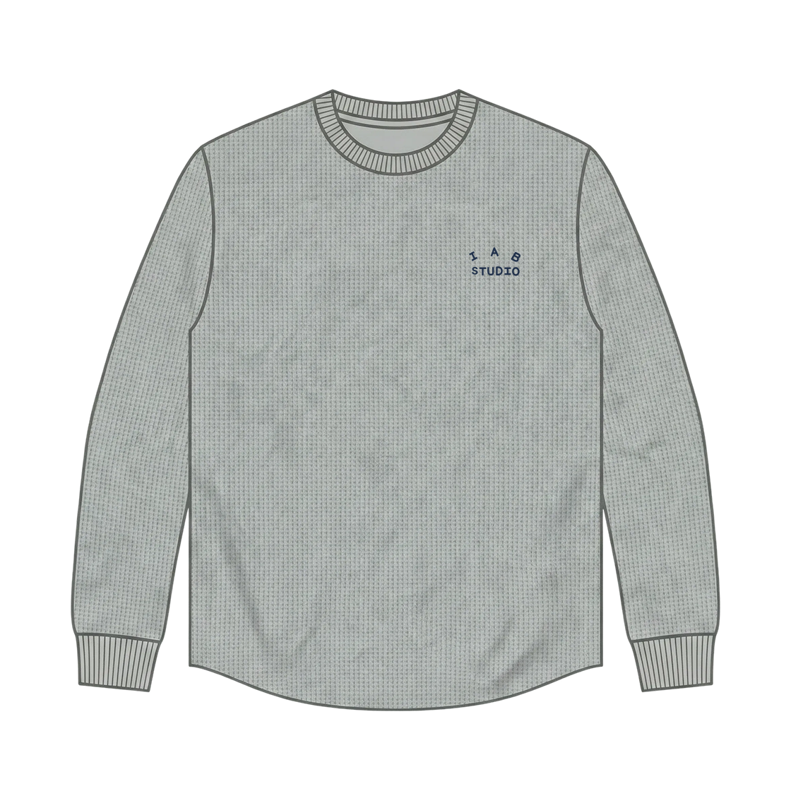 아이앱 스튜디오 아이앱 와플 롱슬리브 라이트 그레이