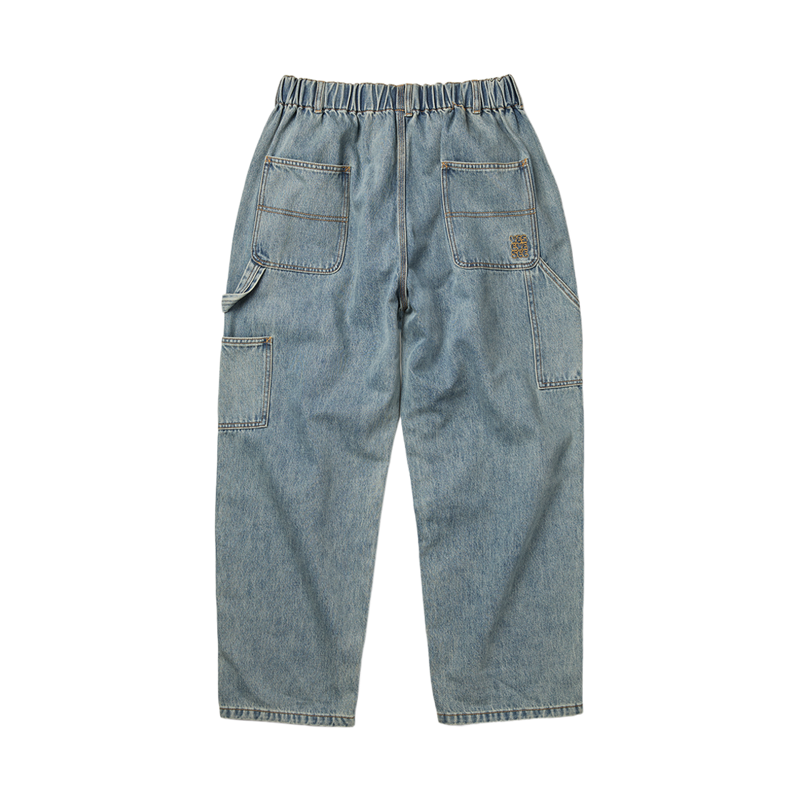[더블적립] 예스아이씨 컴피 데님 카펜터 팬츠 라이트 인디고([더블적립] YESEYESEE Comfy Denim Carpenter Pants Light Indigo)