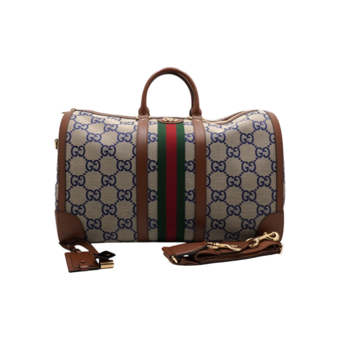 구찌 696039 GG로고 캔버스 라지 트레블 보스턴 토트백 겸 숄더백aa61172(Gucci 696039 GG Logo Canvas Large Travel Boston Tote & Shoulder Bag) - 1