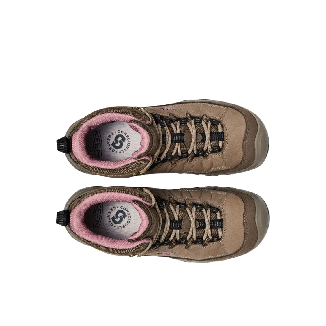 (W) 킨 타기 4 와이드 워터프루프 하이킹 부츠 브린들 노스탈지아 로즈((W) Keen Targhee IV Wide Waterproof Hiking Boot Brindle Nostalgia Rose) - 2