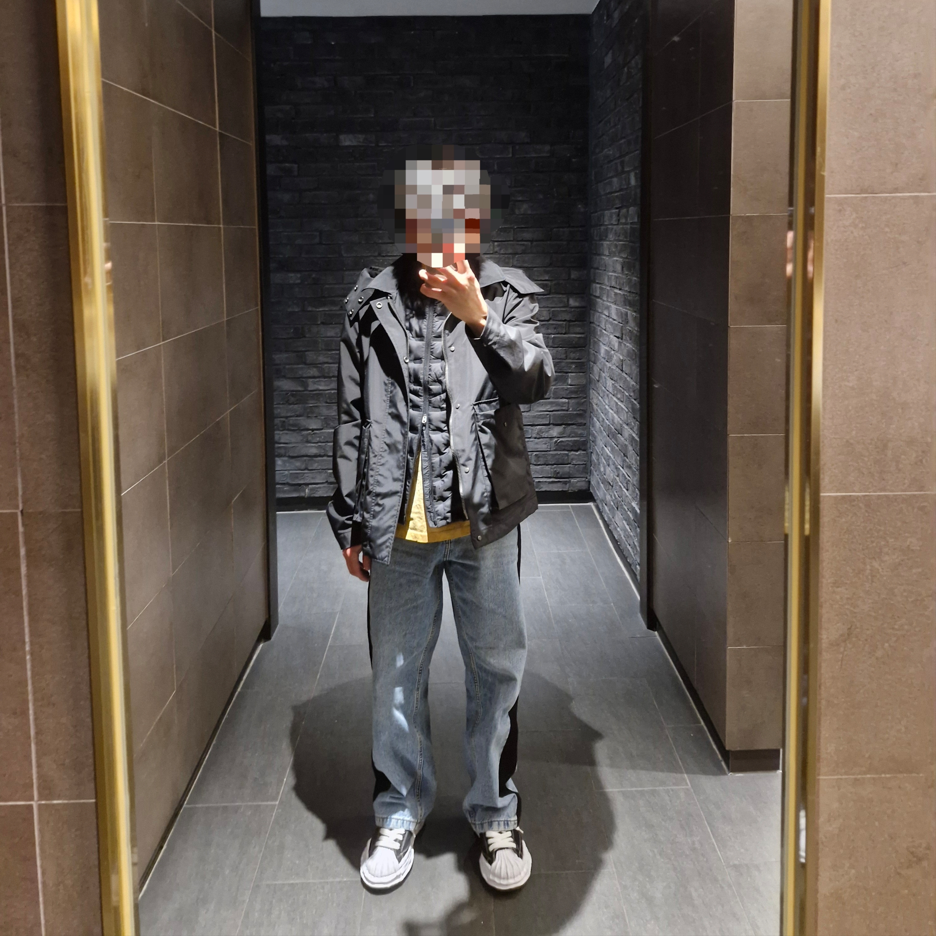 Maison Mihara Yasuhiro Blakey OG Sole Canvas Low-top Sneakers Black White, Nike Therma-Fit ADV Repel Down Running Vest Black - Asia 착용 스타일