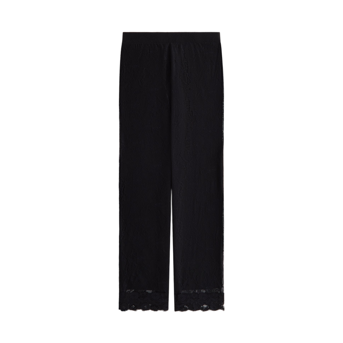 (W) 키스 포 리사 엘리제 레이스 로우 라이즈 팬츠 블랙((W) Kith for Lisa Elise Lace Low Rise Pant Black)