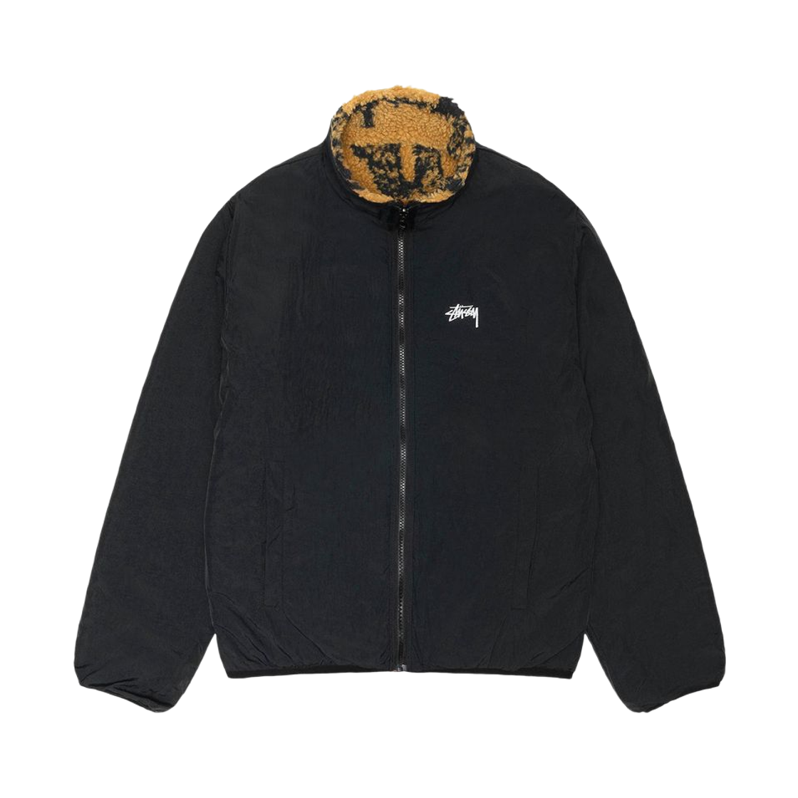 스투시 쉐르파 리버시블 스탬프 자켓 옐로우(Stussy Sherpa Reversible Stamp Jacket Yellow) - 3