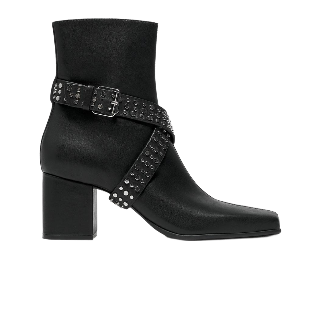 2030/720/800 (W) Zara x Ludovic De Saint Sernin Leather Heel Boots Black