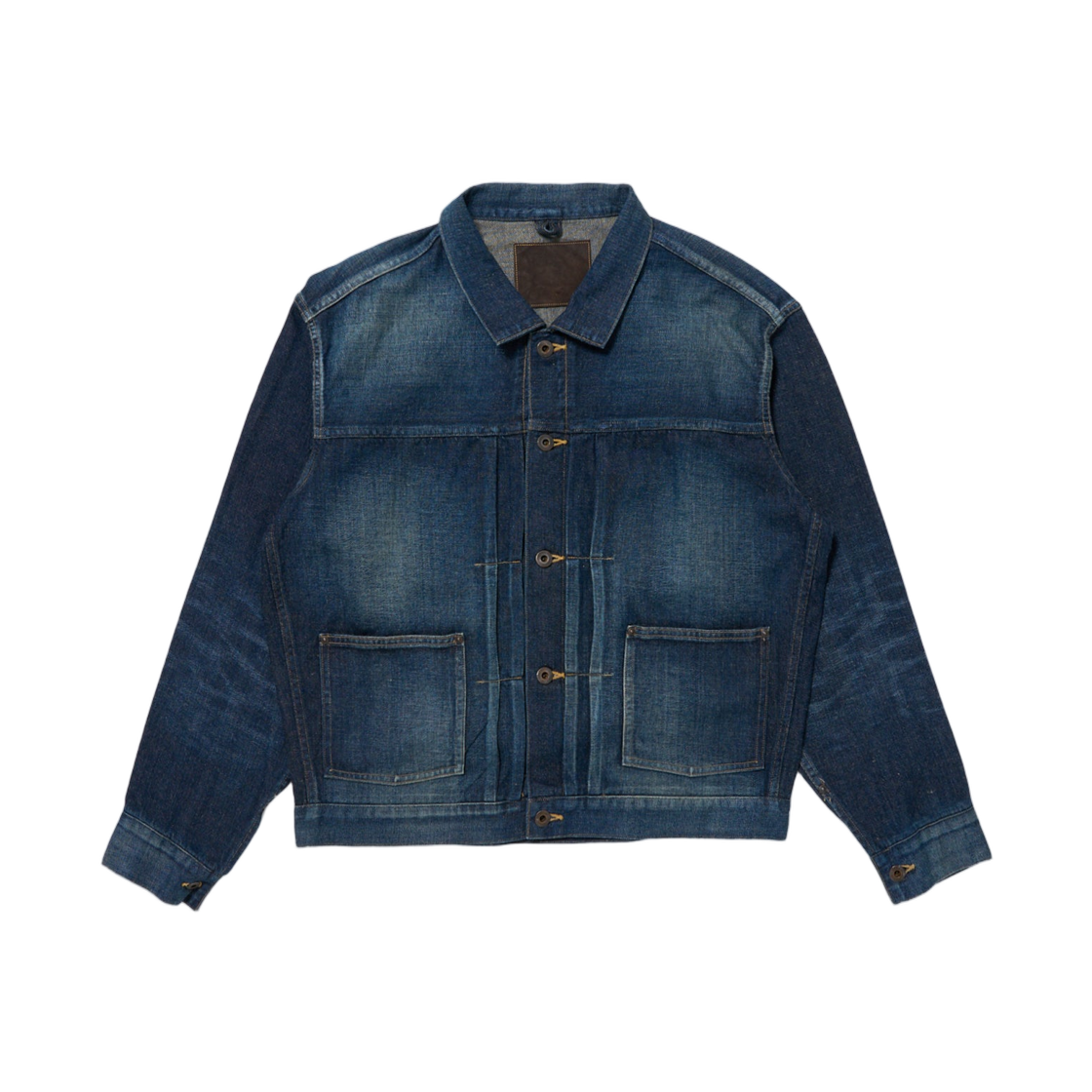 - Taiga Takahashi Lot.714 Denim Jacket Side Panel Damaged Indigo