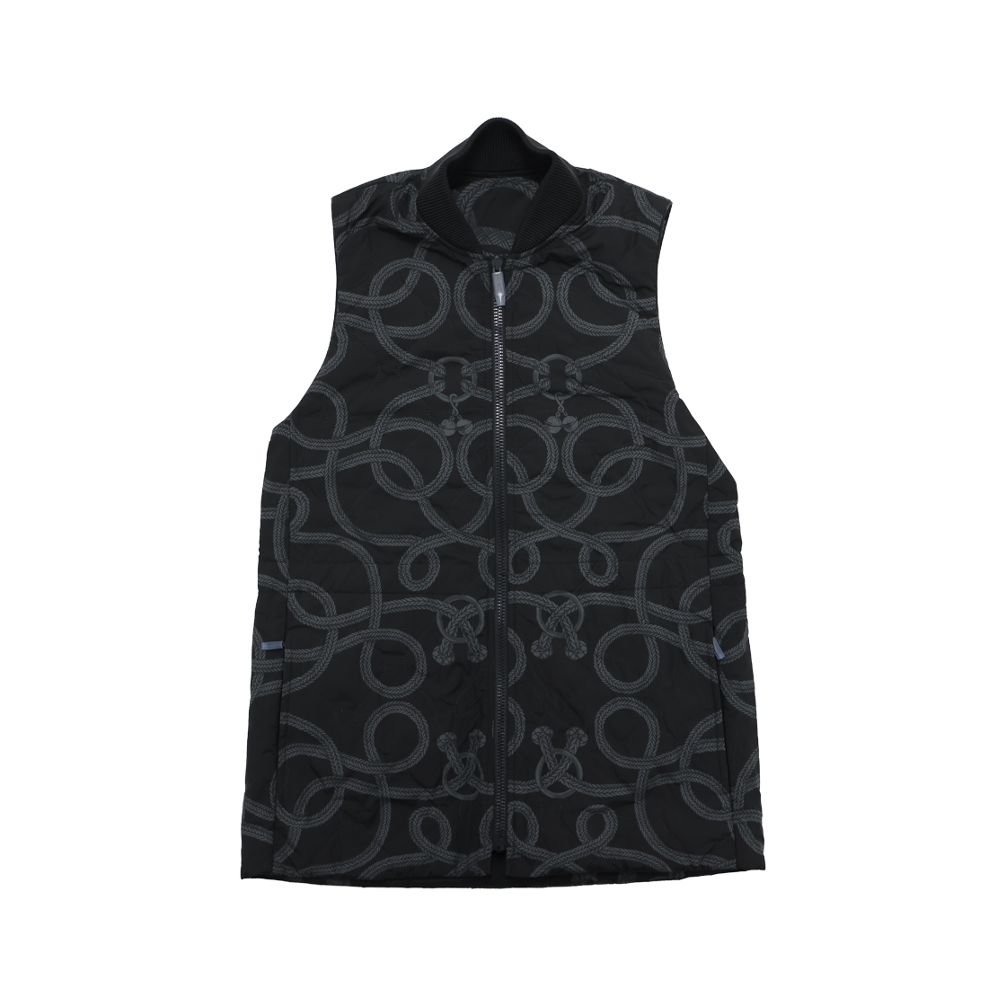 에르메스 H5H0166DW 팔프루아 리믹스 리버시블 롱 베스트 그리스 샤르본(Hermes H5H0166DW Palfreux Remix Reversible Long Vest - Gris Charbon)