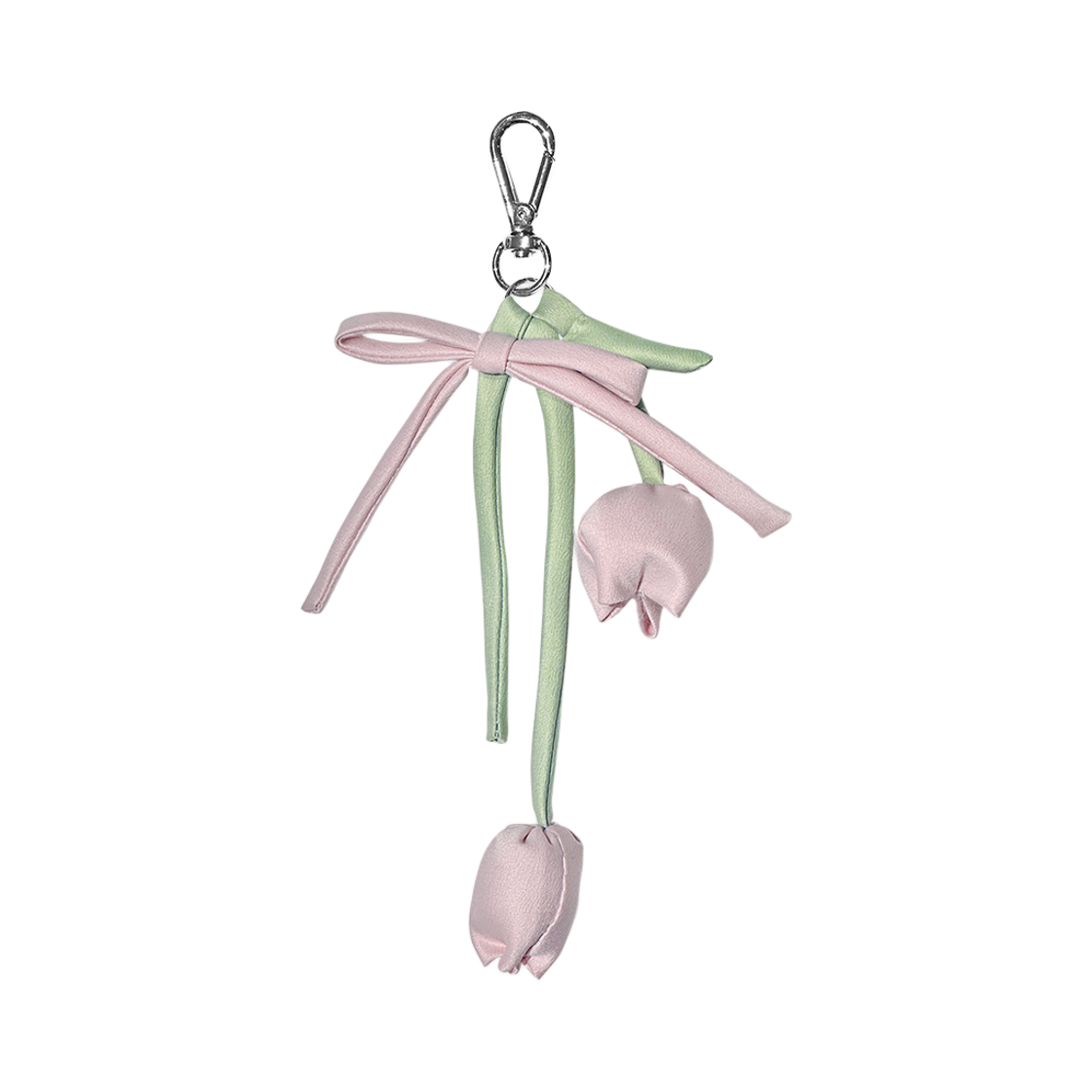 마가린핑거스 리본 튤립 키링 라이트 핑크(Margarin Fingers Ribbon Tulip Keyring Light Pink)