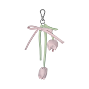 Margarin Fingers Ribbon Tulip Keyring Light Pink