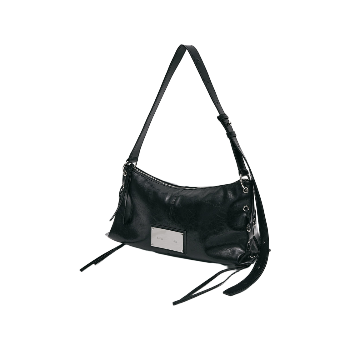 마뗑킴 아일렛 셔링 숄더백 블랙(Matin Kim Eyelet Shirring Shoulder Bag In Black) - 2