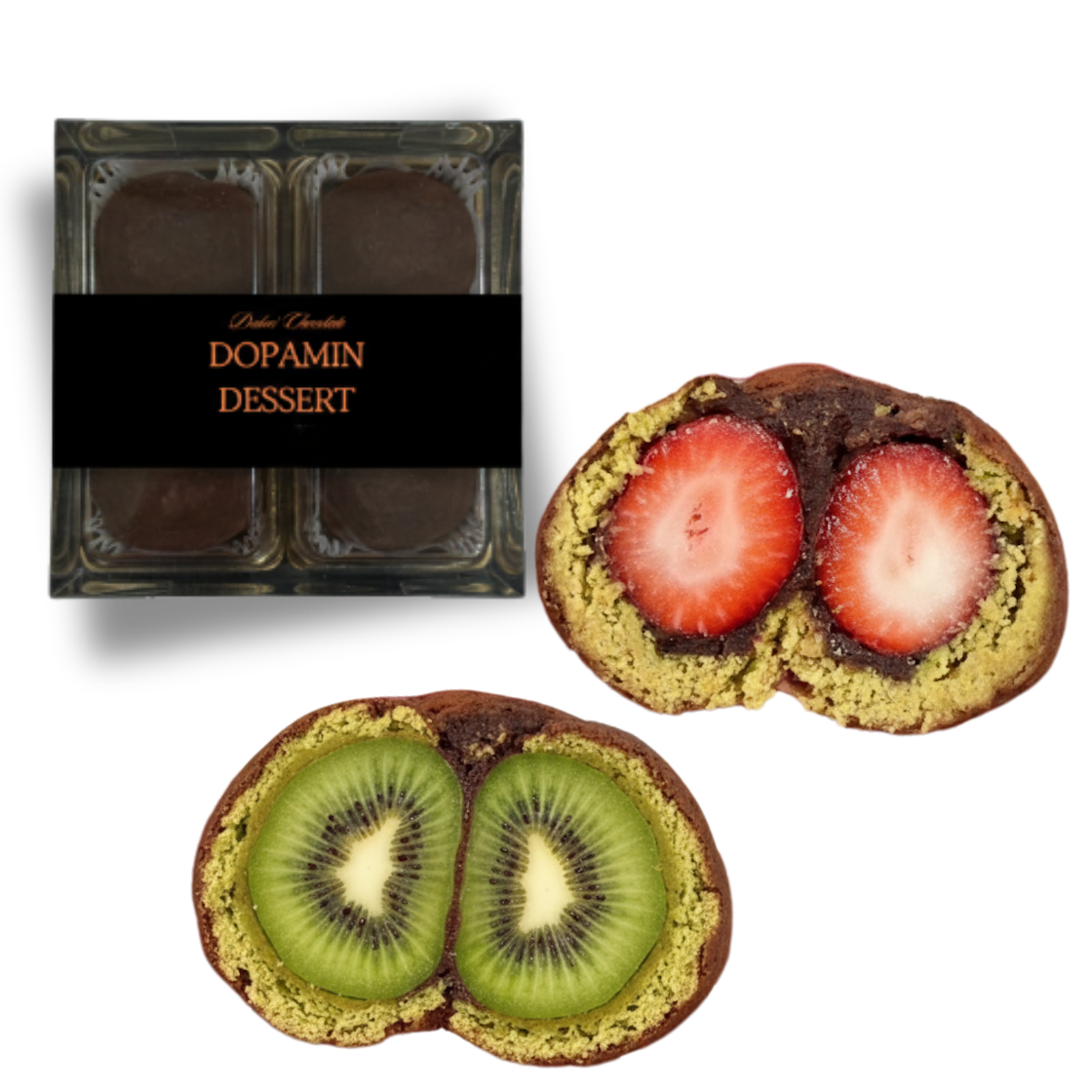 dopamin [KREAM 단독] Dopamin Dessert Fresh Fruit Dubai Pistachio Chewy Cookie Set