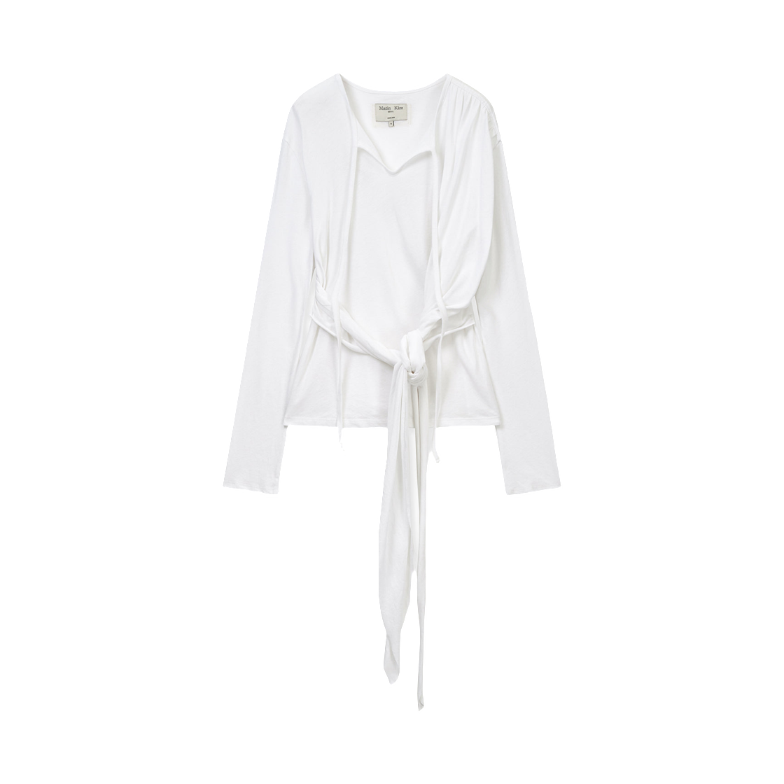 MK2611TS002MWH (W) Matin Kim Tied Drapery Top In White