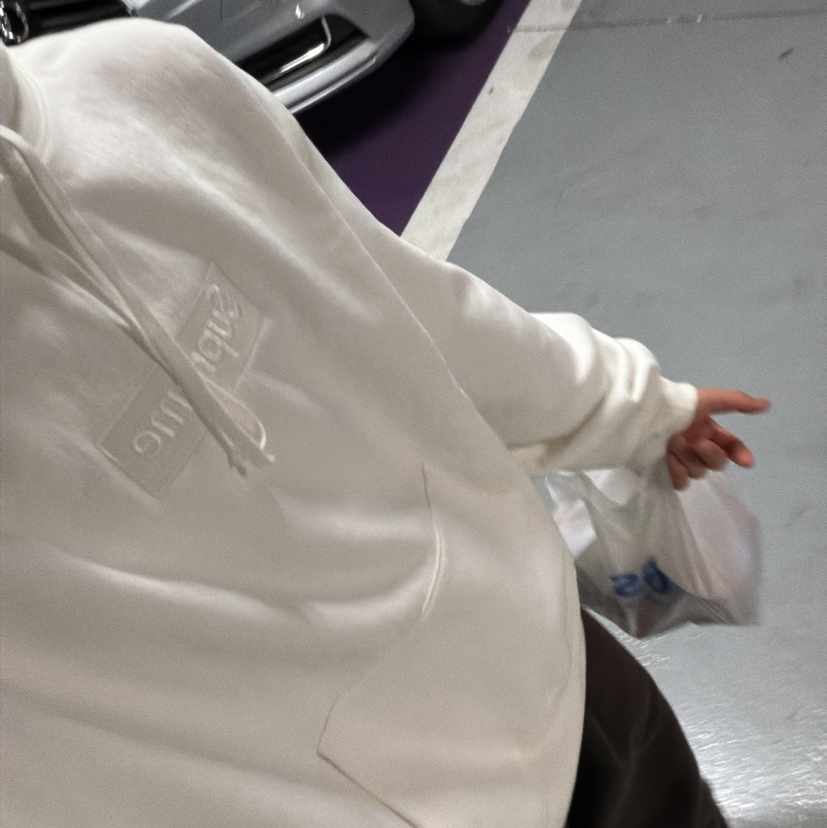 Supreme Box Logo Hooded Sweatshirt White - 23FW 착용 스타일