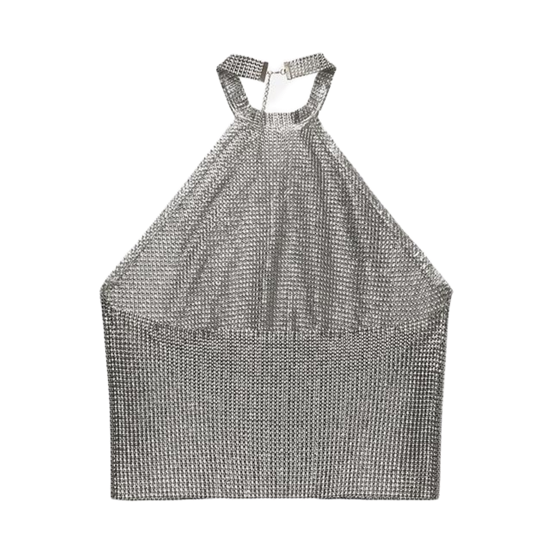 자라 x 루도빅 드 생 세르냉 메쉬 홀터 탑 실버(Zara x Ludovic De Saint Sernin Mesh Halter Top Silver) - 2