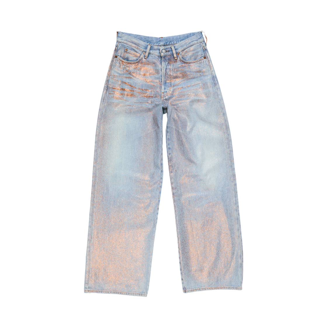 아크네 스튜디오 루즈 글리터 진 1981 로즈 코퍼 라이트 블루(Acne Studios Loose Glitter Jeans 1981 Rose Copper Light Blue) - 1