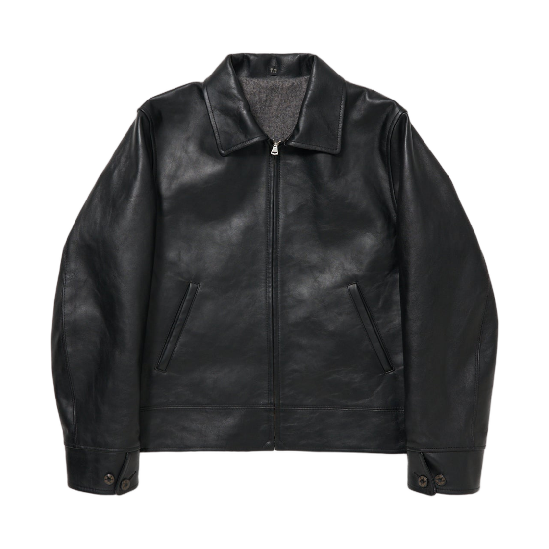 - Taiga Takahashi Lot.802 Cossack Leather Jacket Black