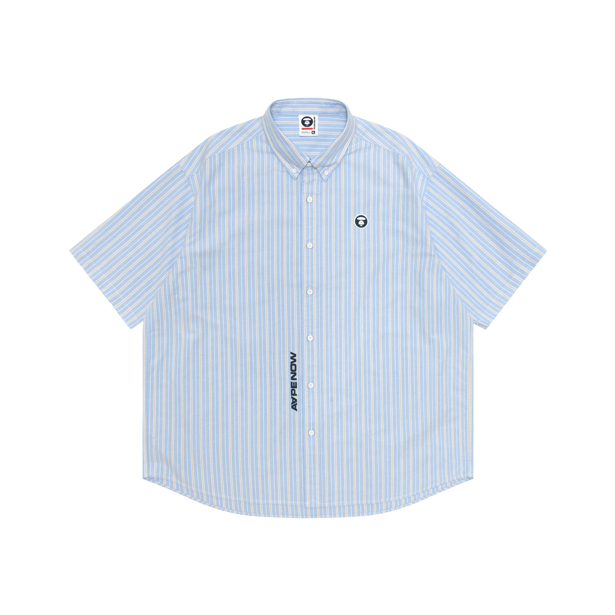 에이프 나우 숏 슬리브 셔츠 라이트 블루 - 26SS(AAPE Now Short Sleeve Shirt Light Blue - 26SS)