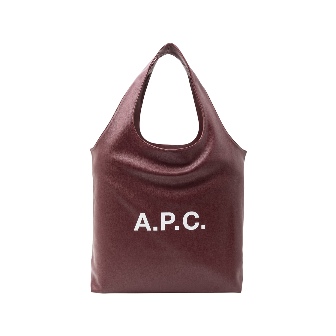 PUABO-M61565-HAC A.P.C. Ninon Tote Bag Aubergine