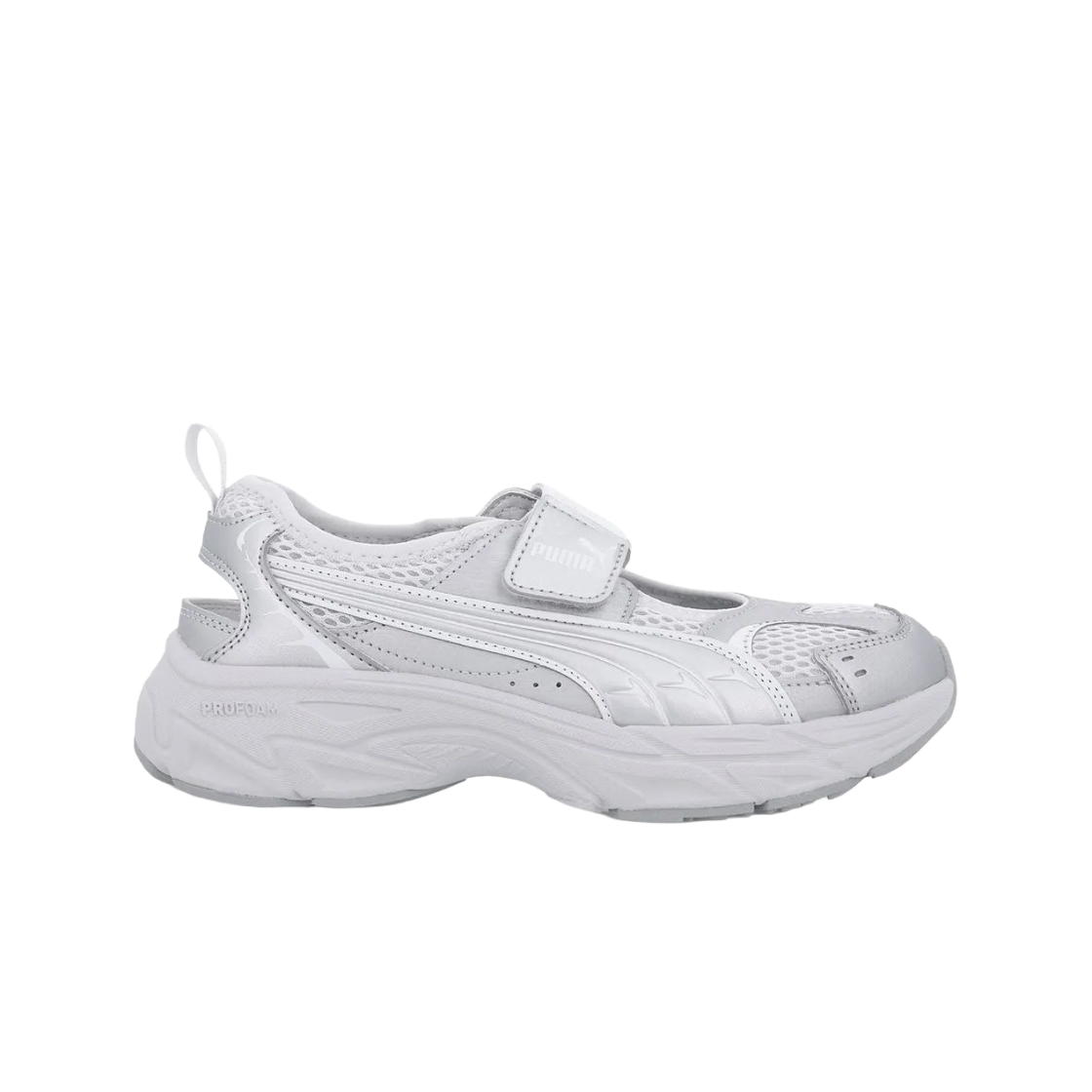 푸마 메모리아 라이트 GL 샌들 실버 페더 그레이(Puma Memoria Lite GL Sandal Silver Feather Gray) - 1