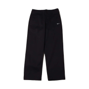 Nike Life Unlined Cotton Chino Trousers Black White - Asia